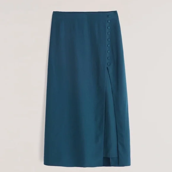 Abercrombie Delicate Button Midi Skirt - Picture 5 of 6